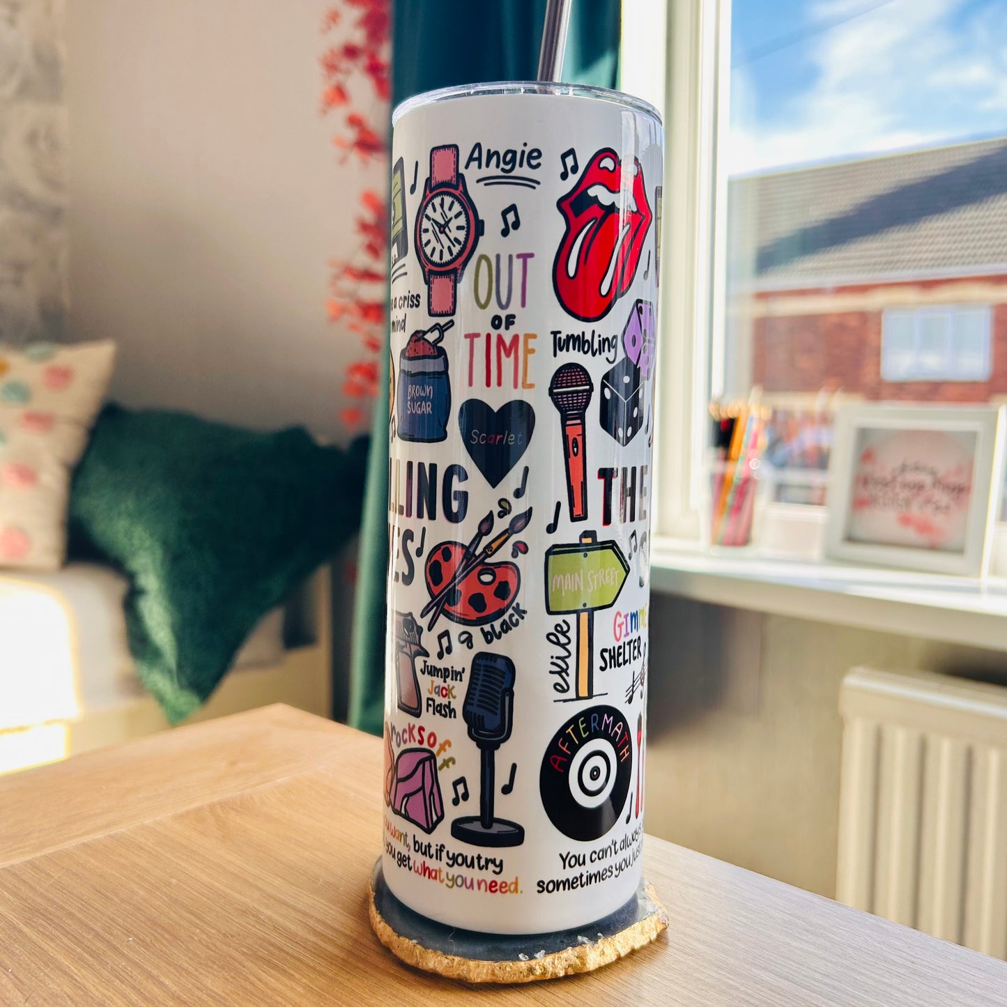 The Rolling Stones tumbler