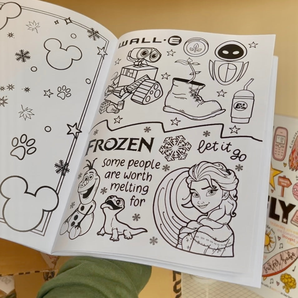 Magical colouring book