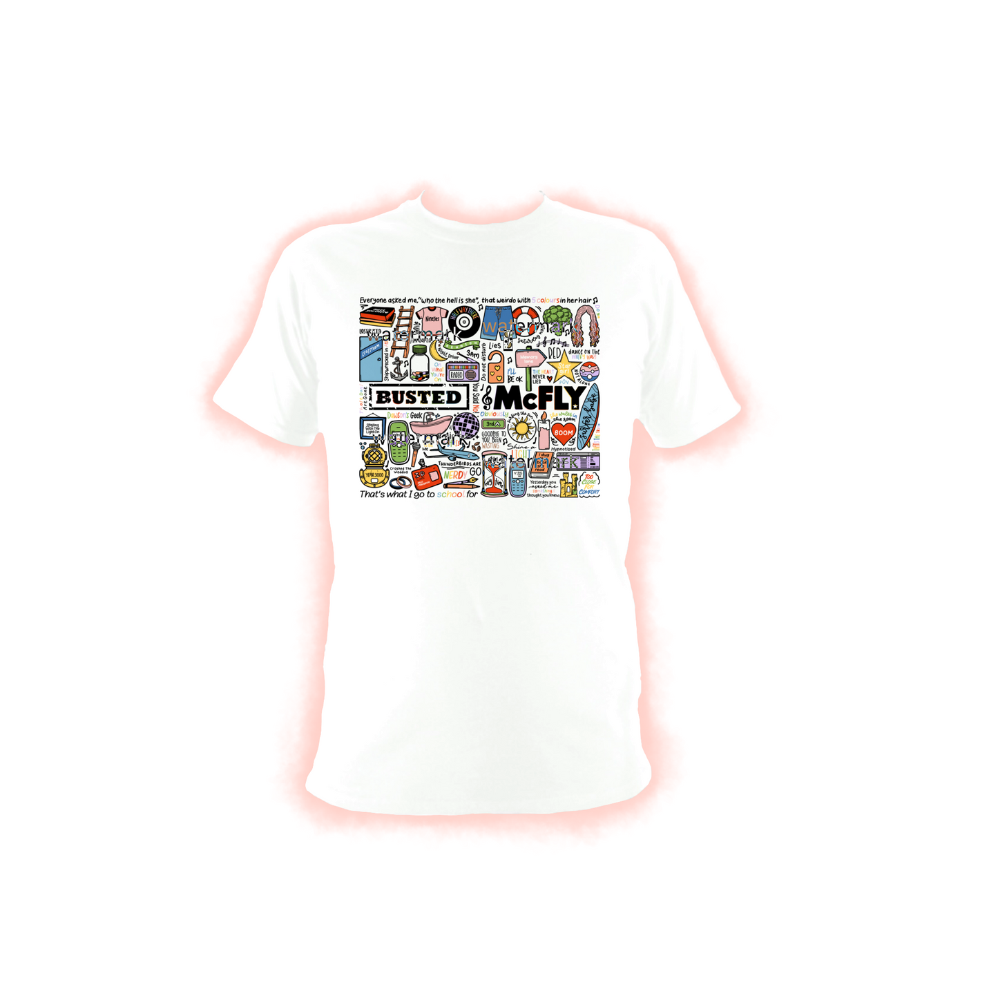 Mcfly and Busted mixed t shirt