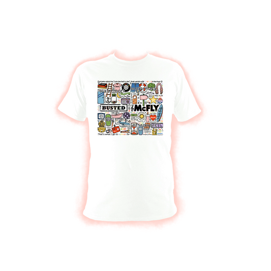 Mcfly and Busted mixed t shirt