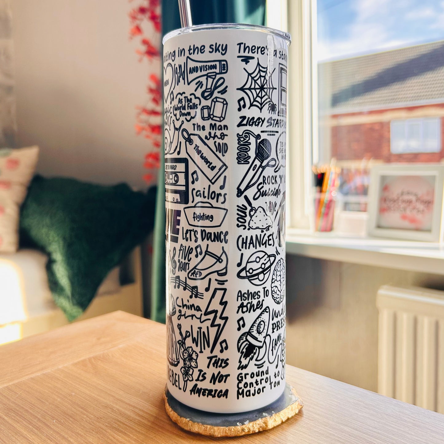 David Bowie tumbler