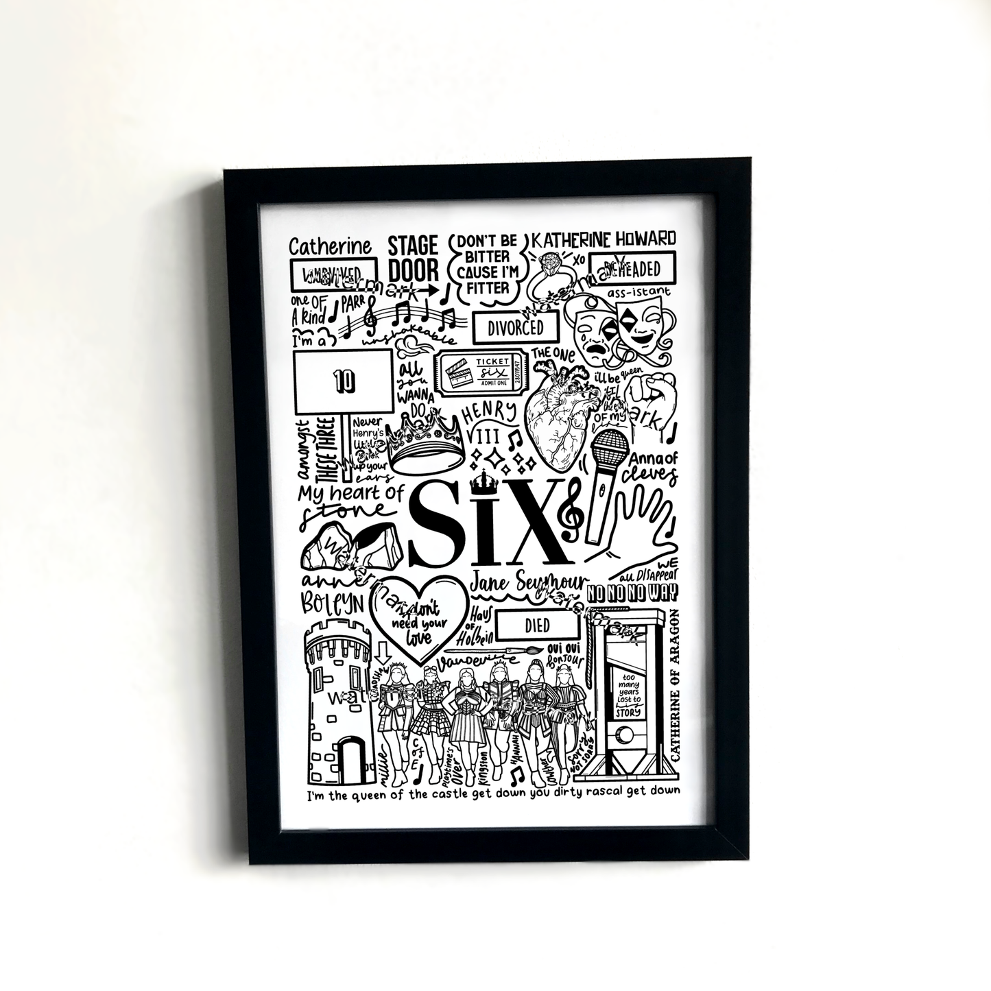 Six The Musical Print