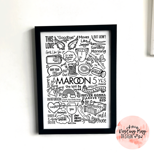 Imprimé Maroon 5