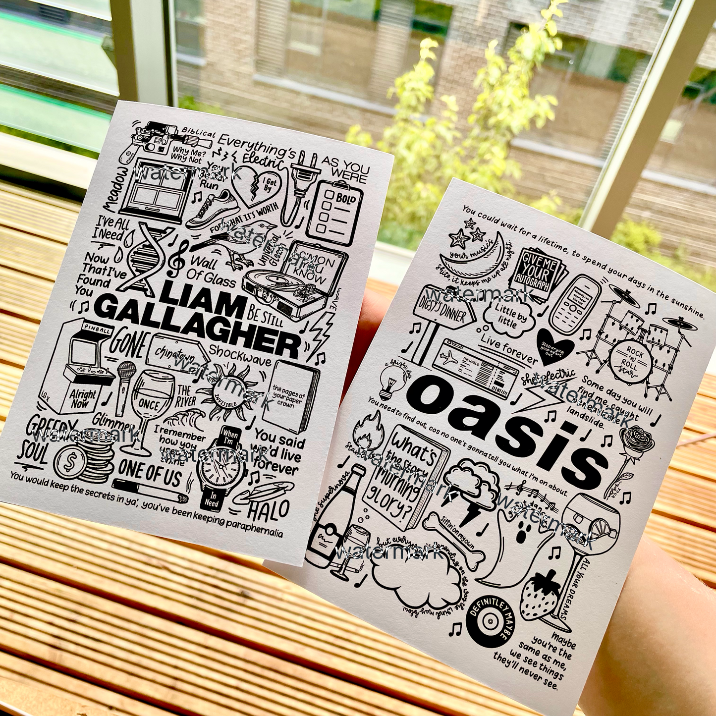 Oasis double sided t shirt