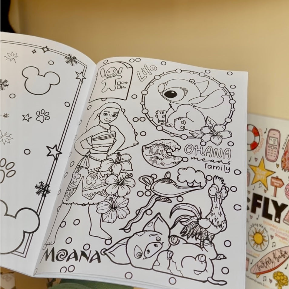 Magical colouring book