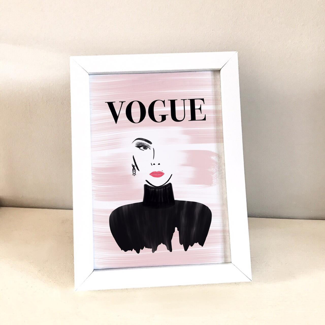 Impresión de retrato de moda