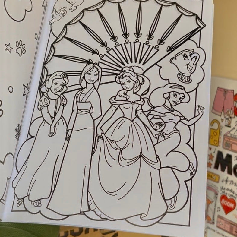 Magical colouring book