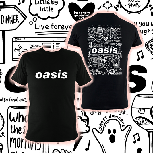 Oasis double sided t shirt