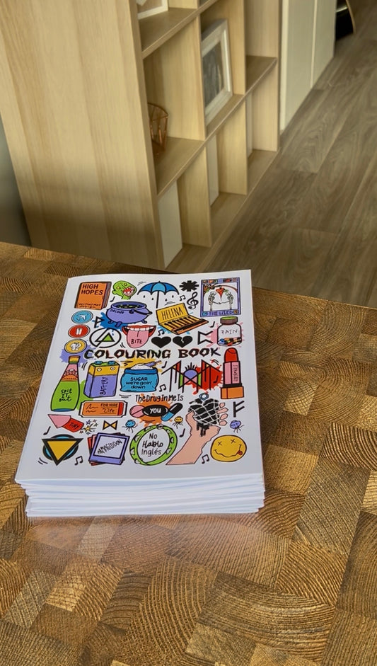 Rock colouring book