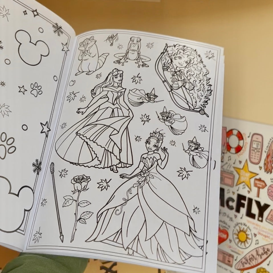 Magical colouring book