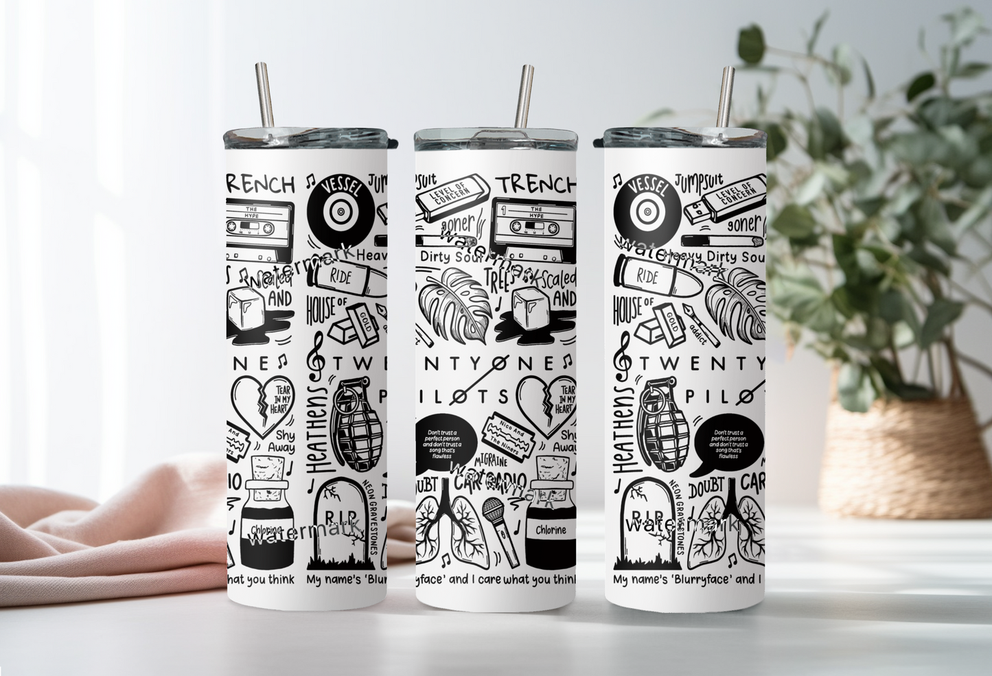 Twenty One Pilots tumbler