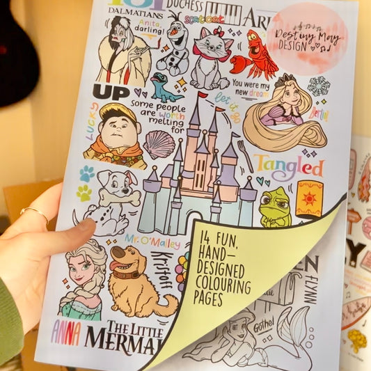 Magical colouring book