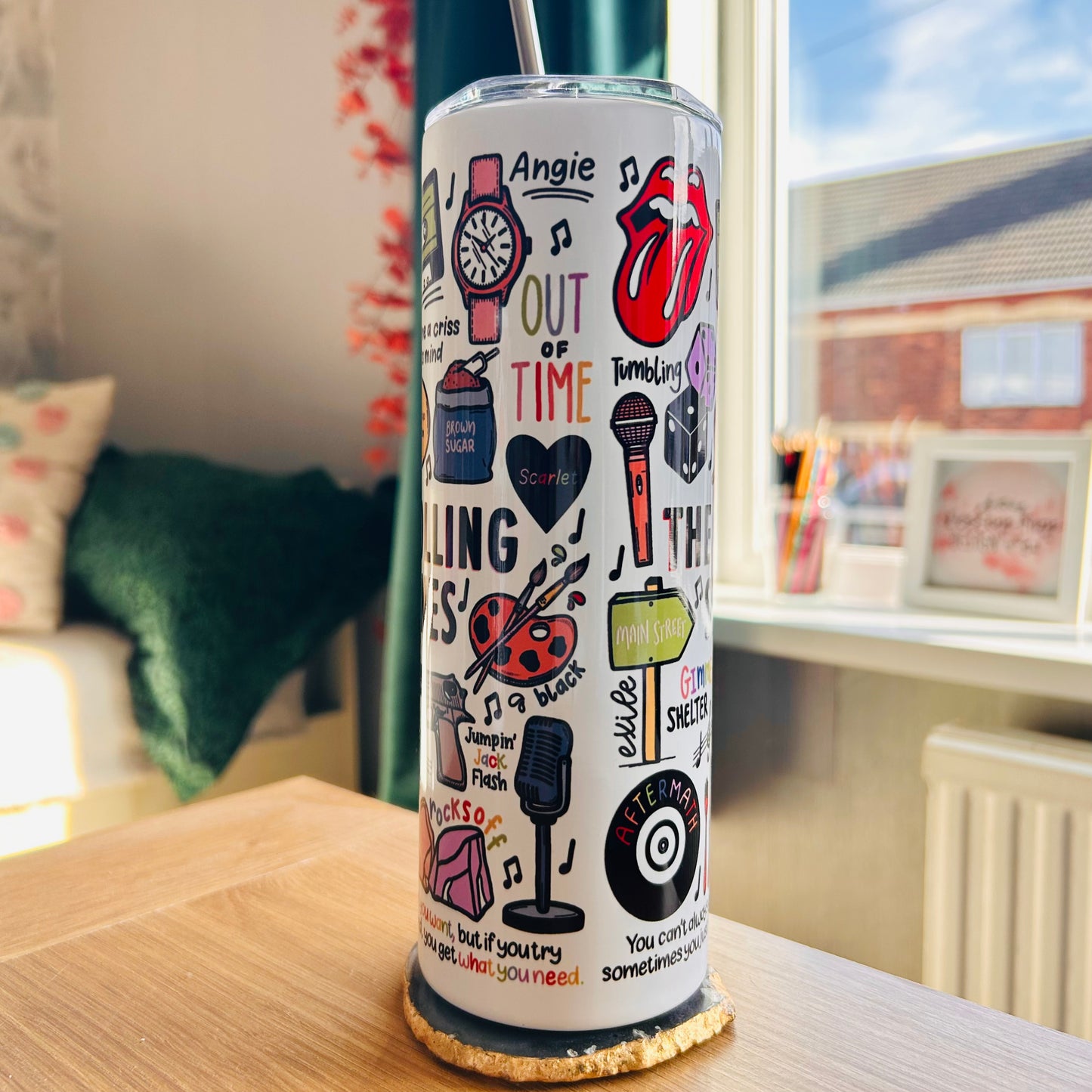 The Rolling Stones tumbler