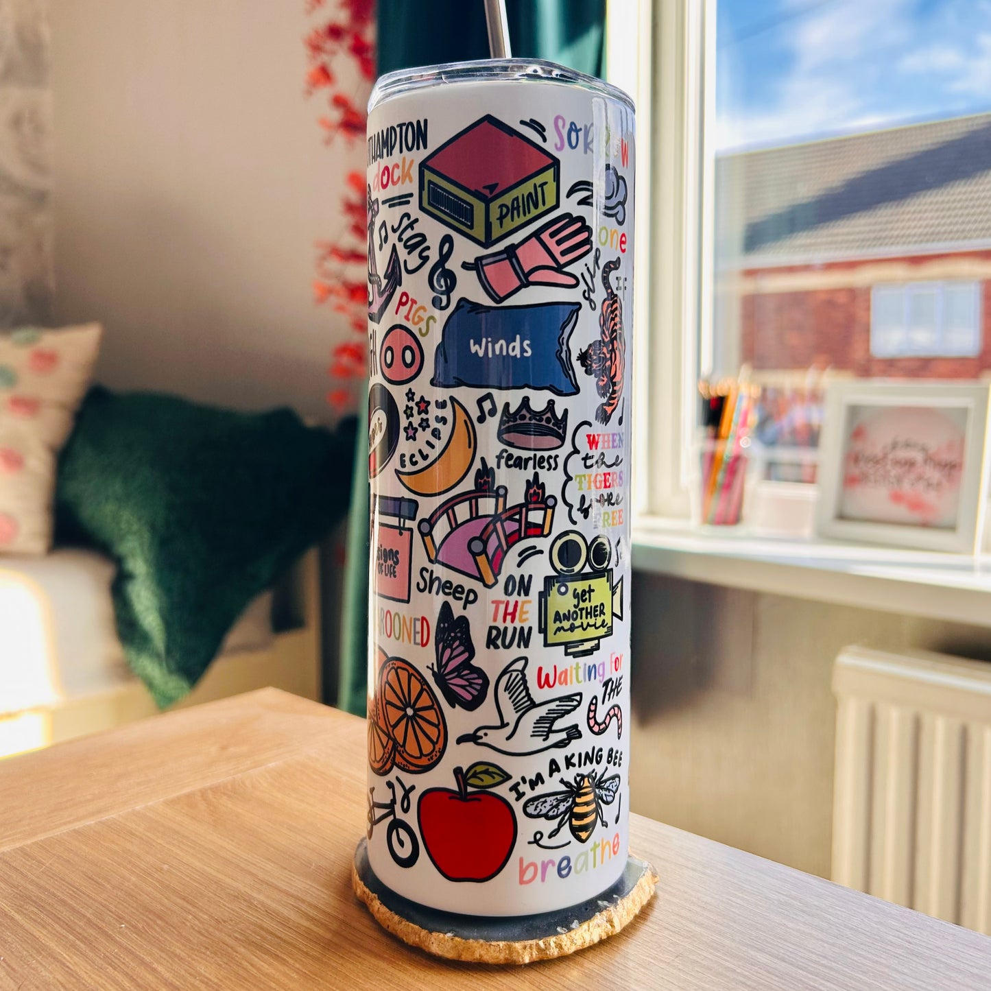 Pink Floyd tumbler