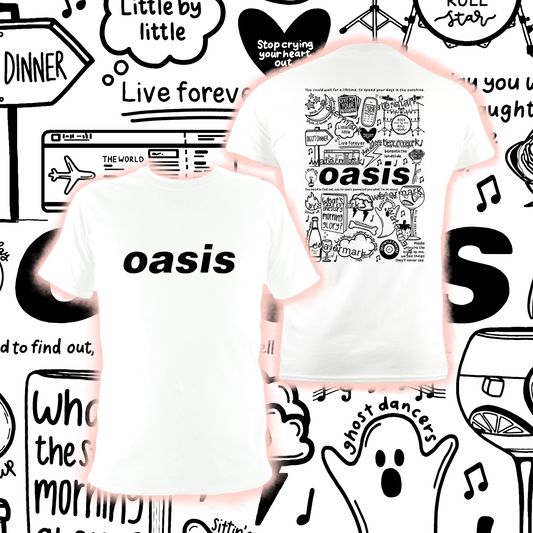 Oasis double sided t shirt