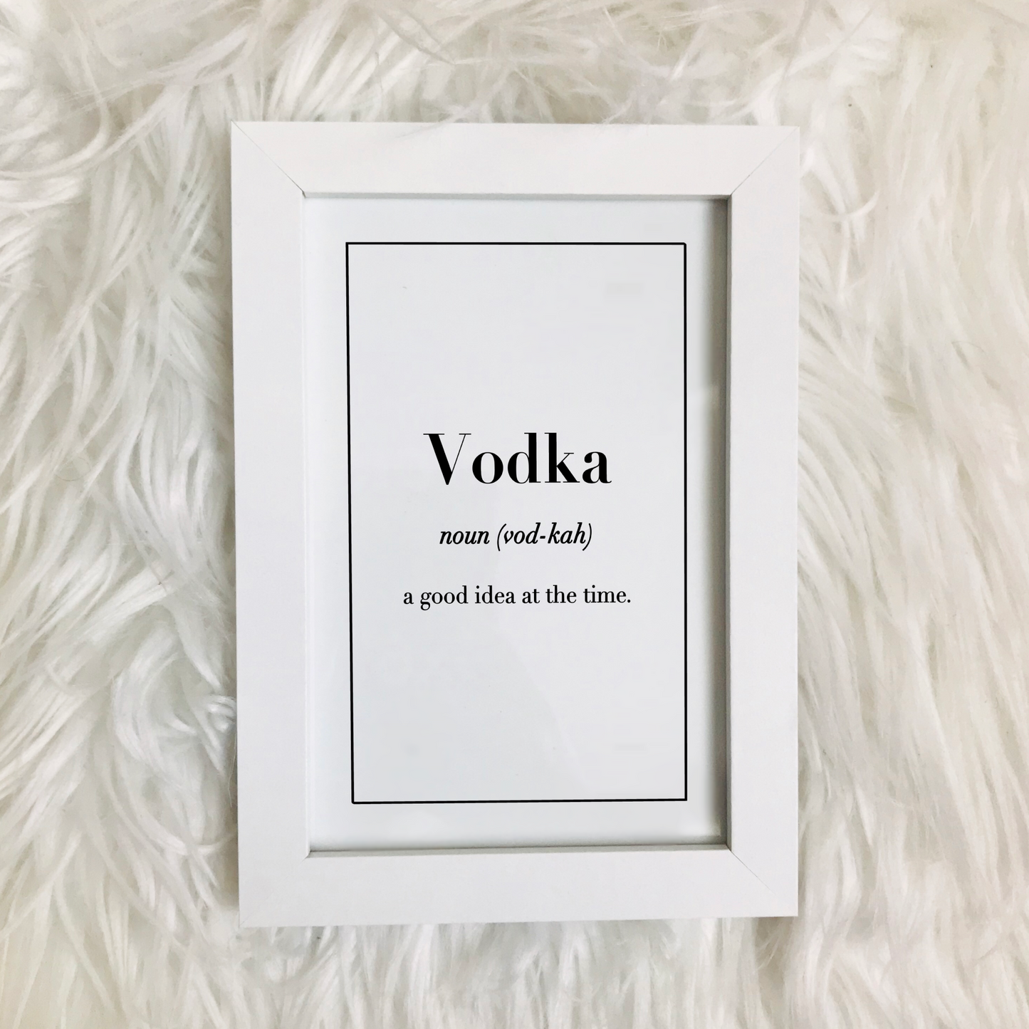Impresión de definición de vodka