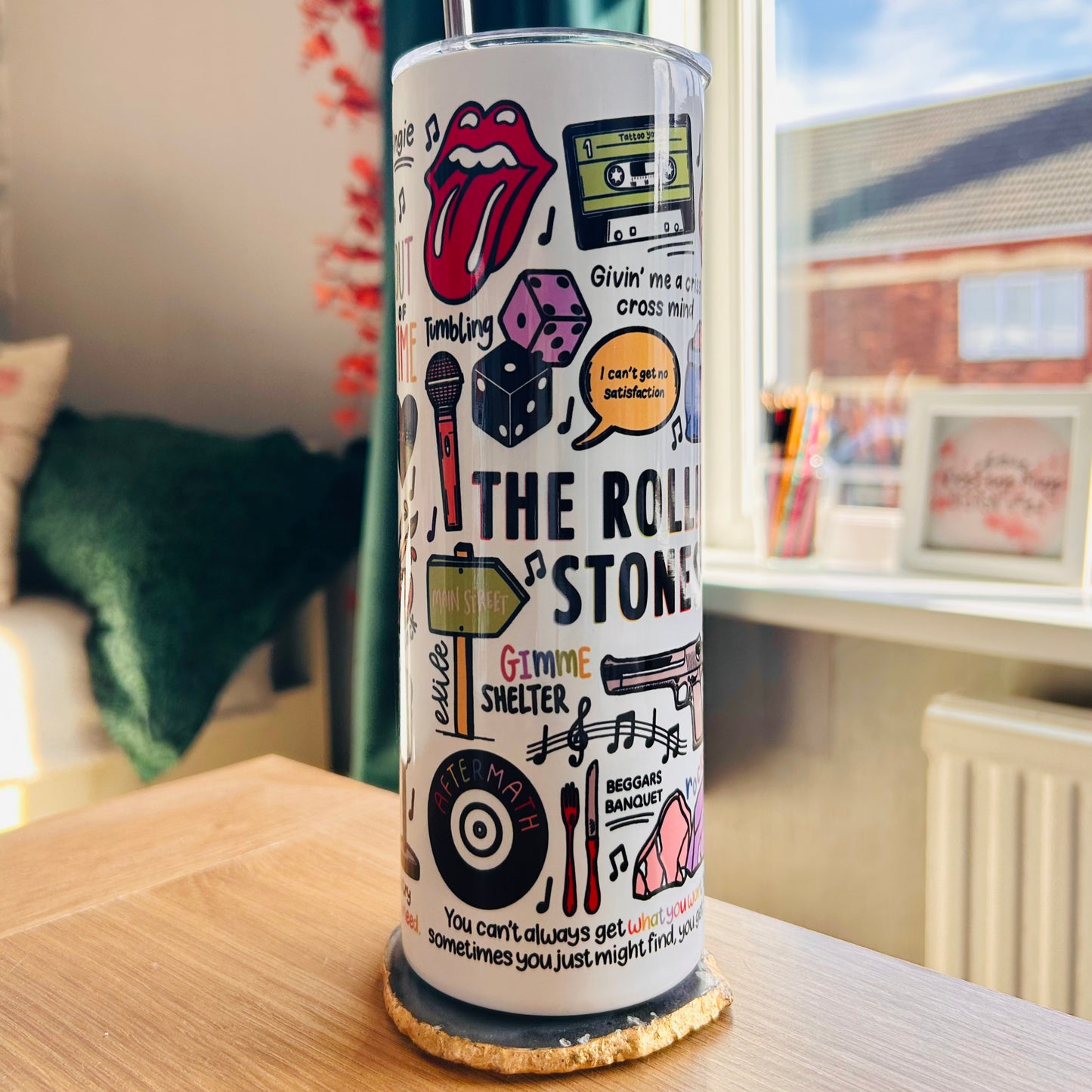 The Rolling Stones tumbler