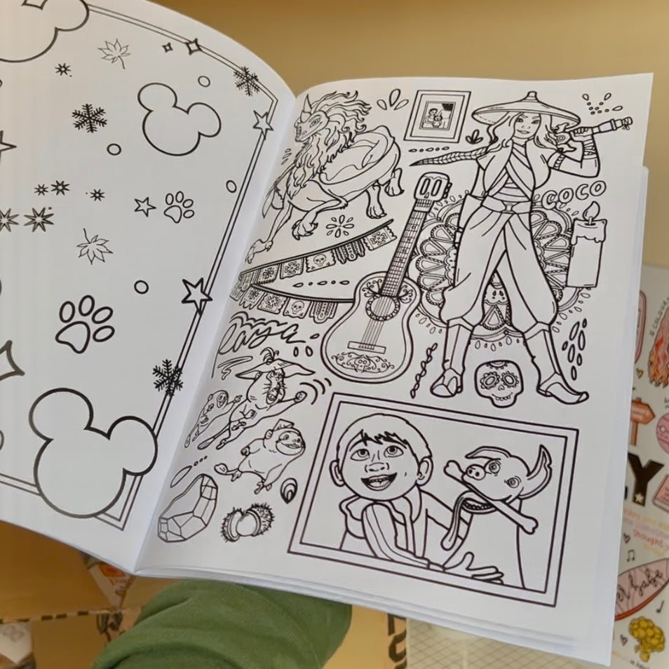 Magical colouring book