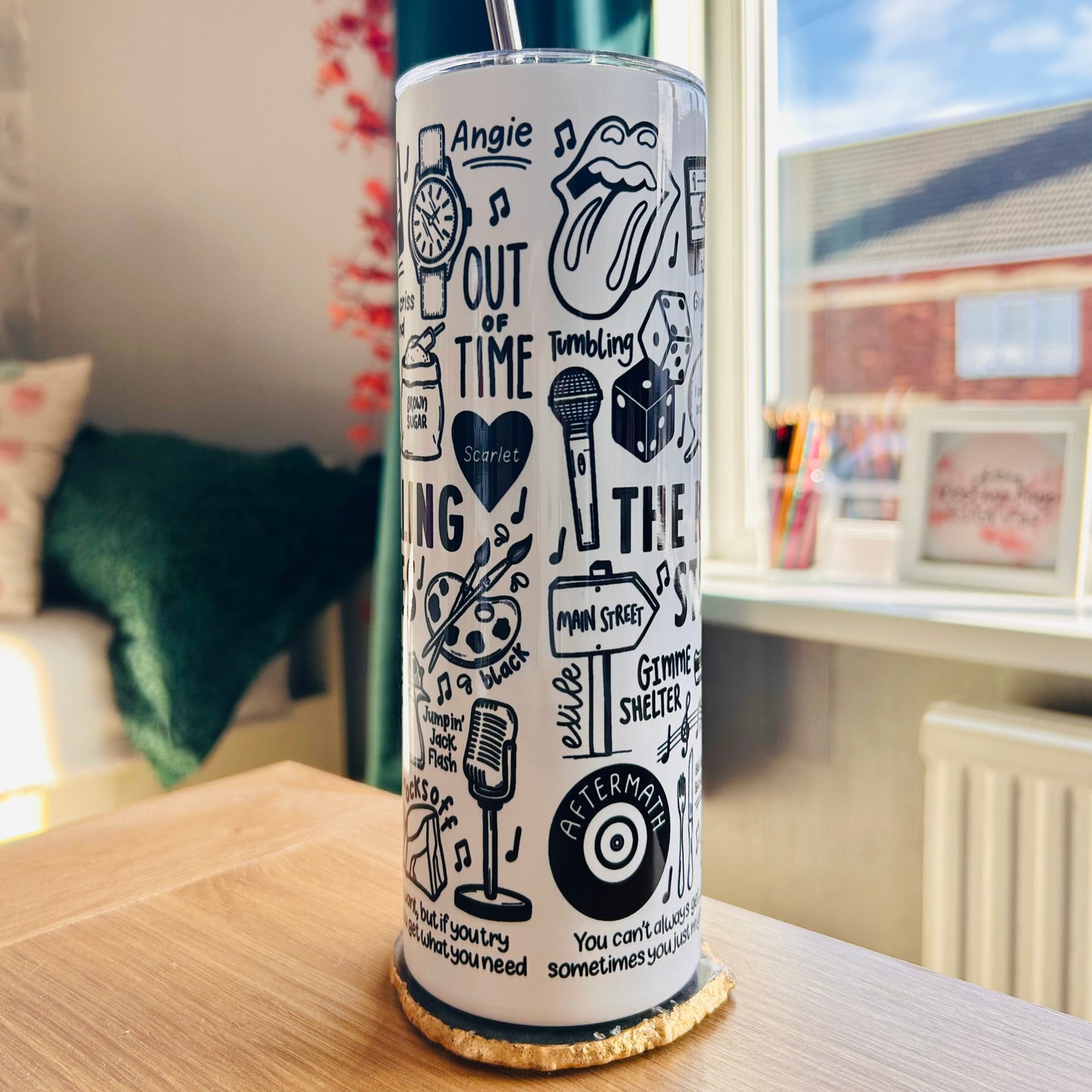 The Rolling Stones tumbler