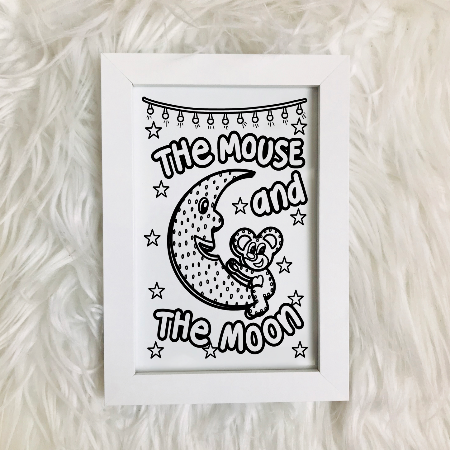 Cleethorpes mouse and moon print
