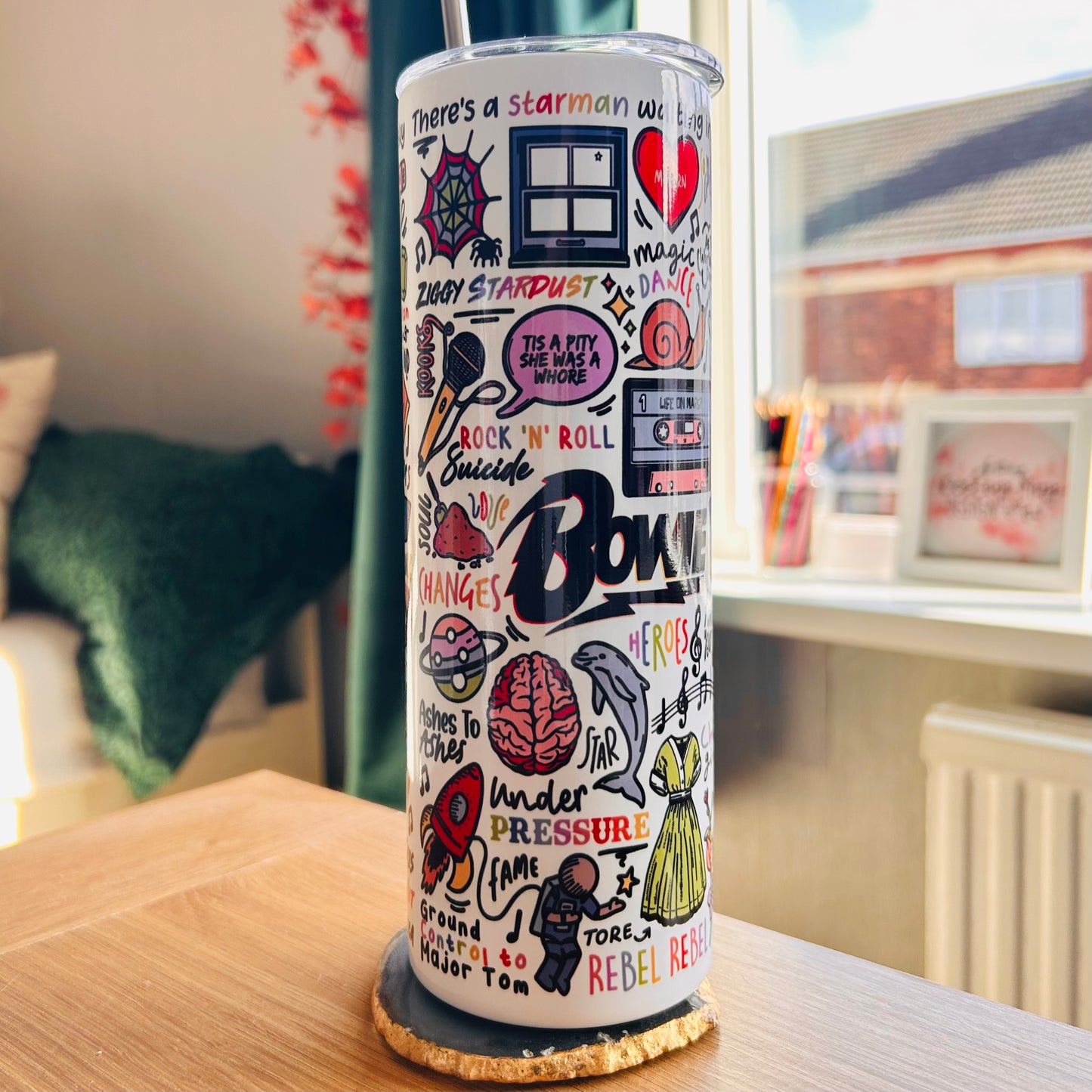 David Bowie tumbler