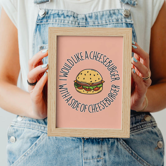 Estampado de hamburguesa con queso de Gilmore Girls