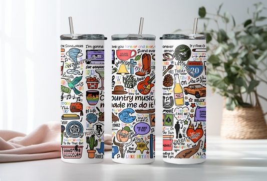 Country music tumbler