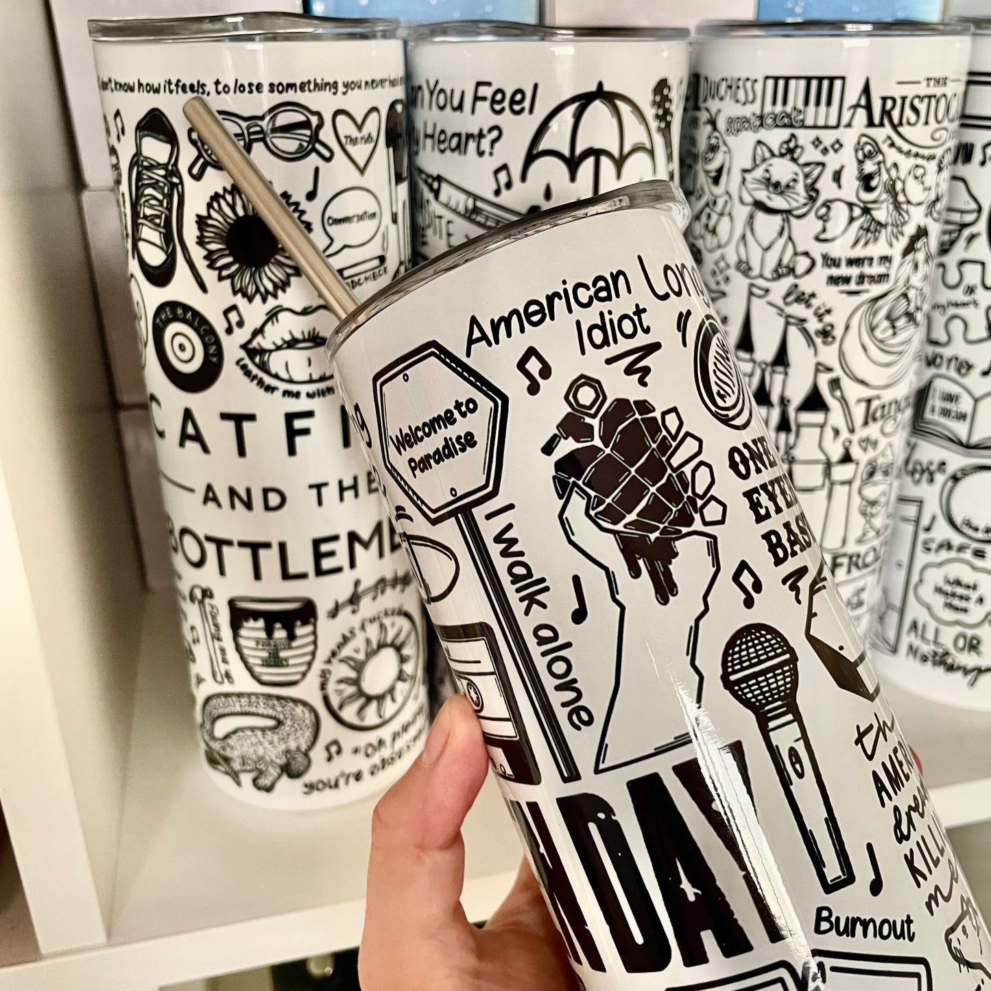 Green Day tumbler