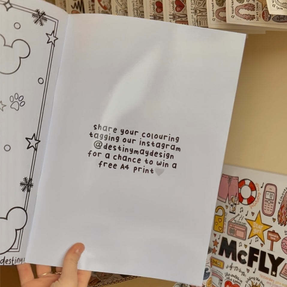 Magical colouring book