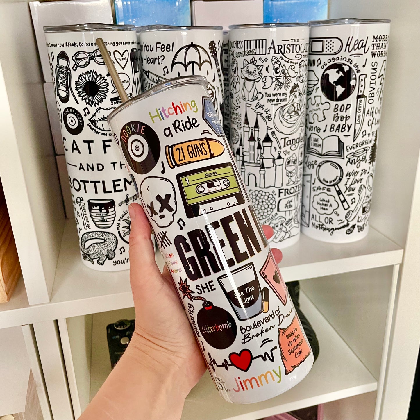 Green Day tumbler