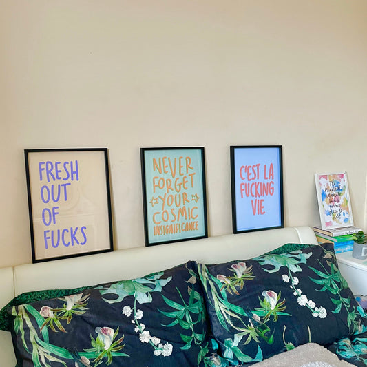 Fresh out of fucks print