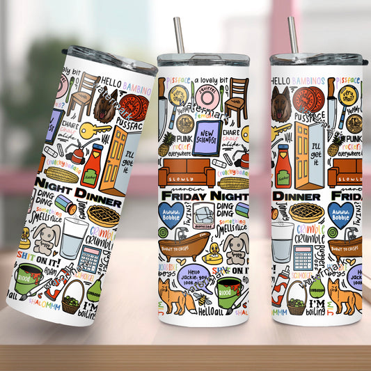 Friday Night Dinner tumbler