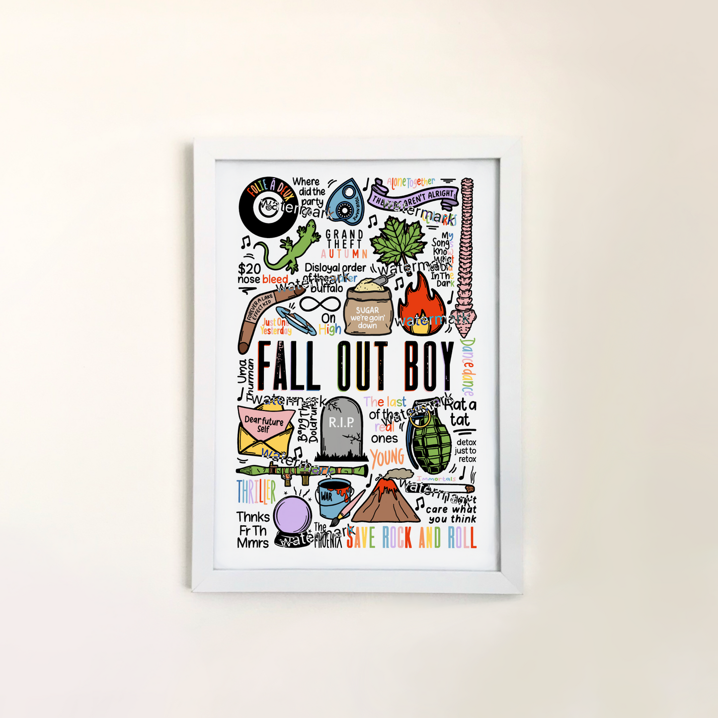 Imprimé Fall Out Boy