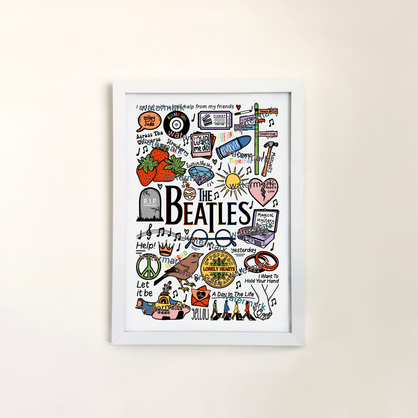 L'imprimé des Beatles