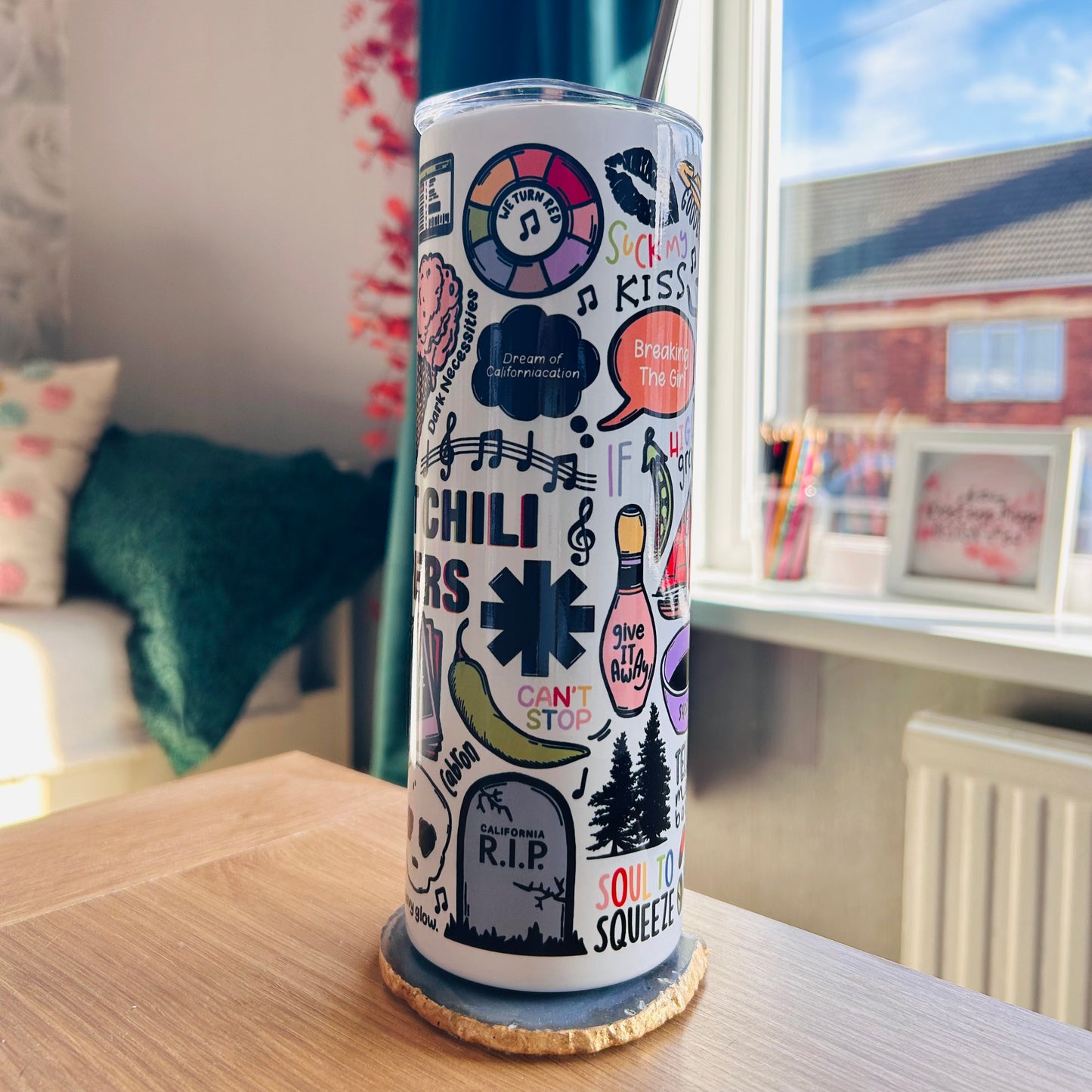 Red Hot Chili Peppers tumbler