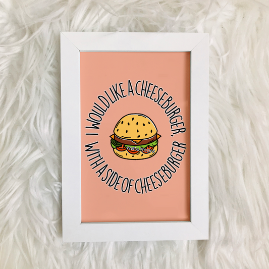 Gilmore Girls cheeseburger print