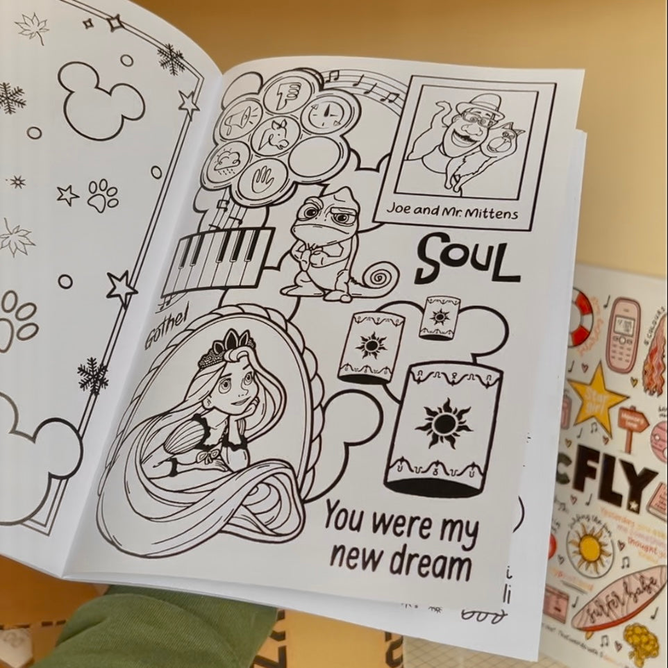 Magical colouring book