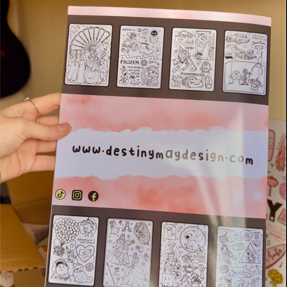 Magical colouring book