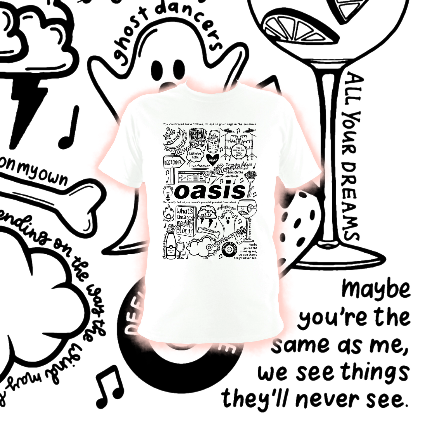 Oasis t shirt