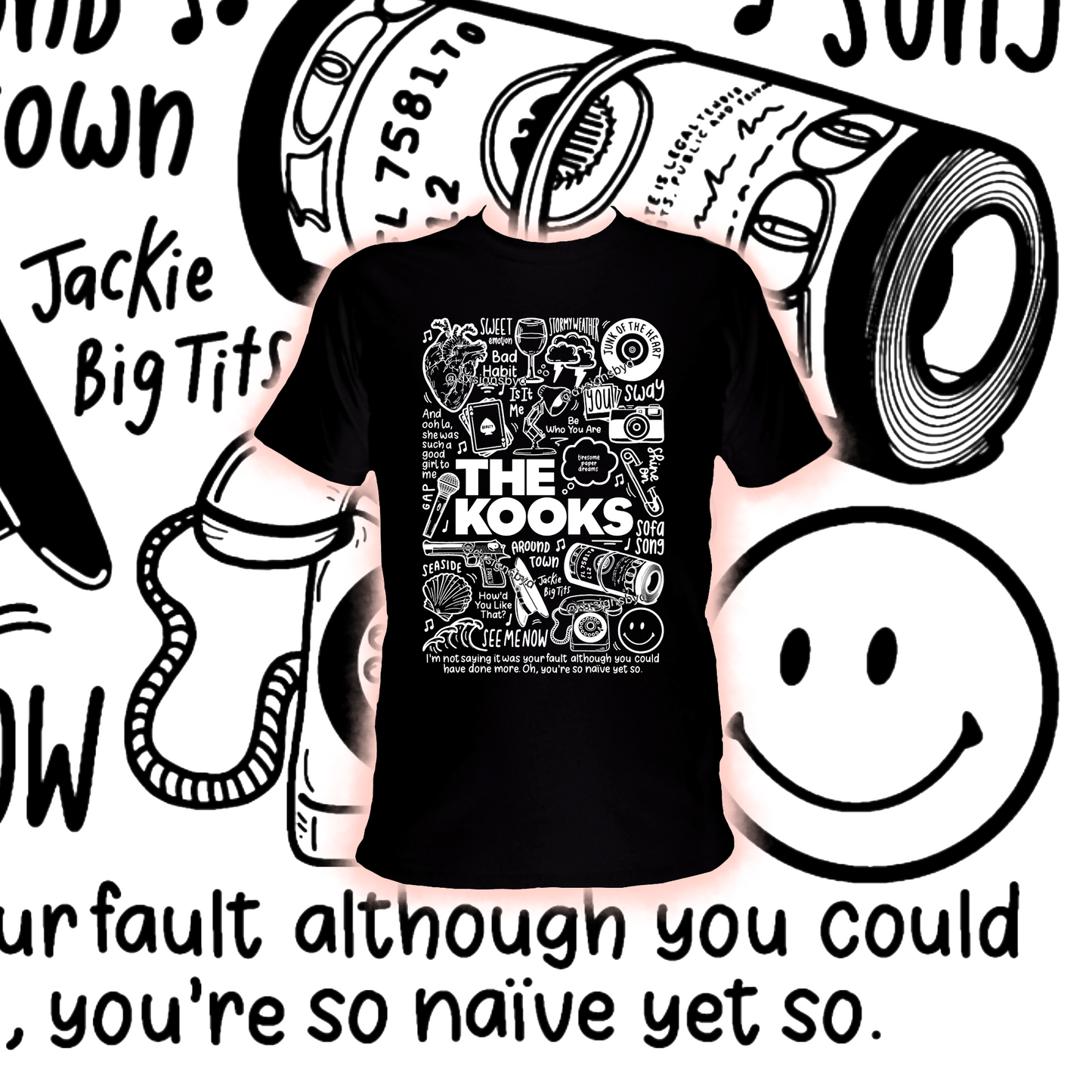 La camiseta de los Kooks