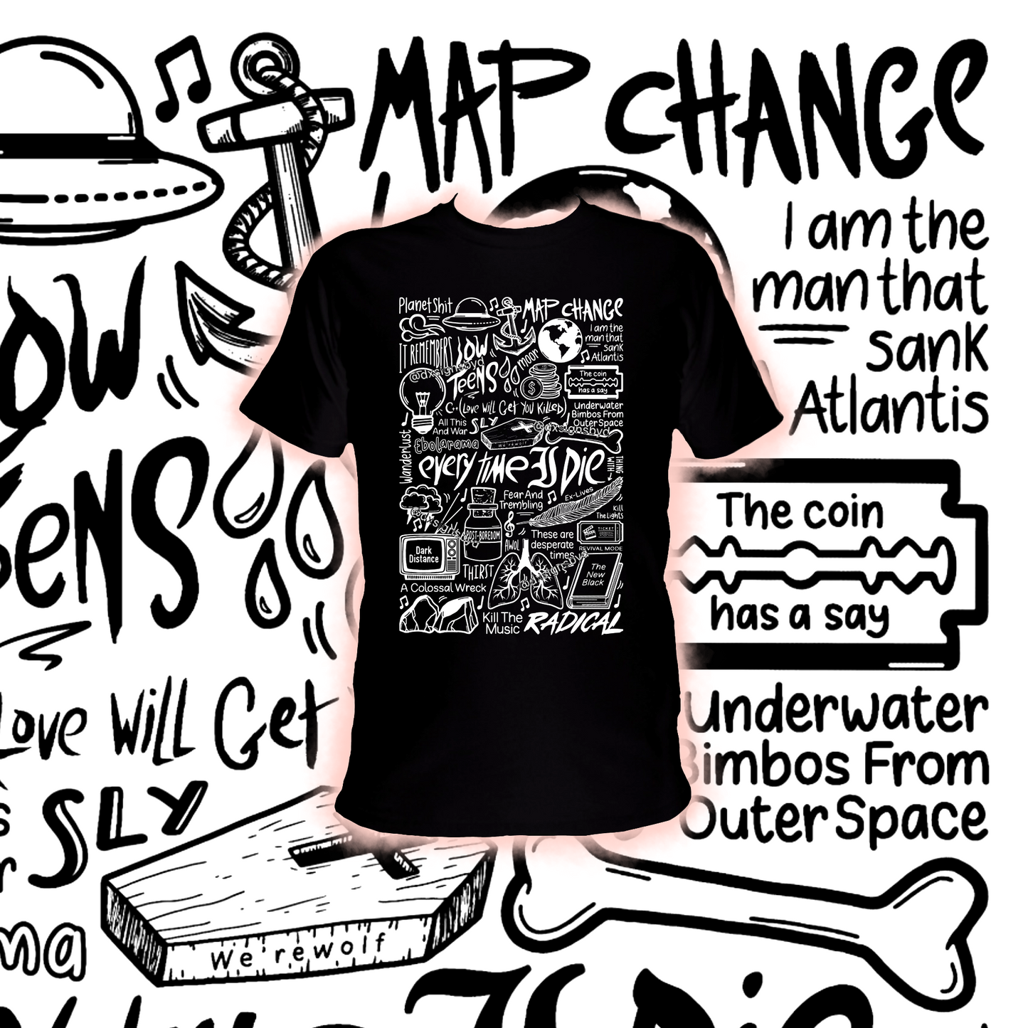 T-shirt Chaque fois que je meurs
