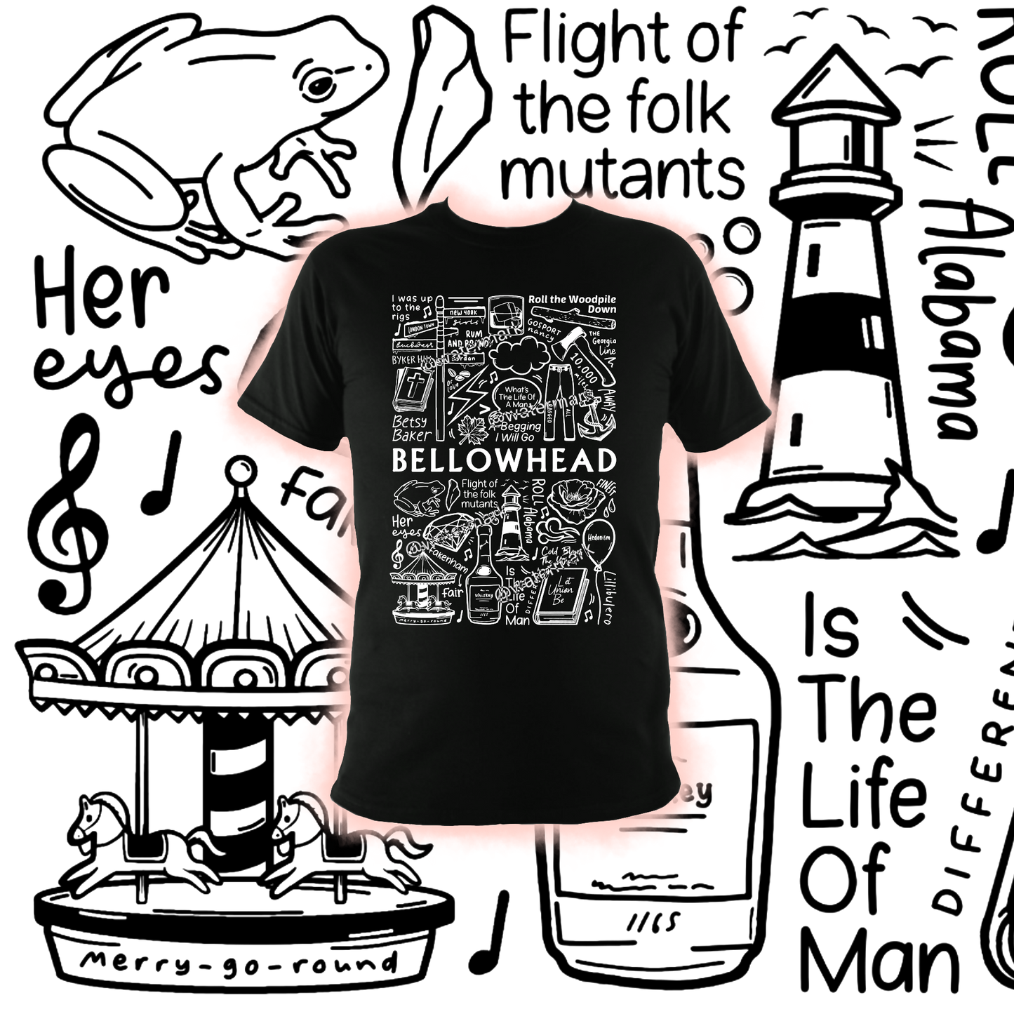 T-shirt à tête de soufflet