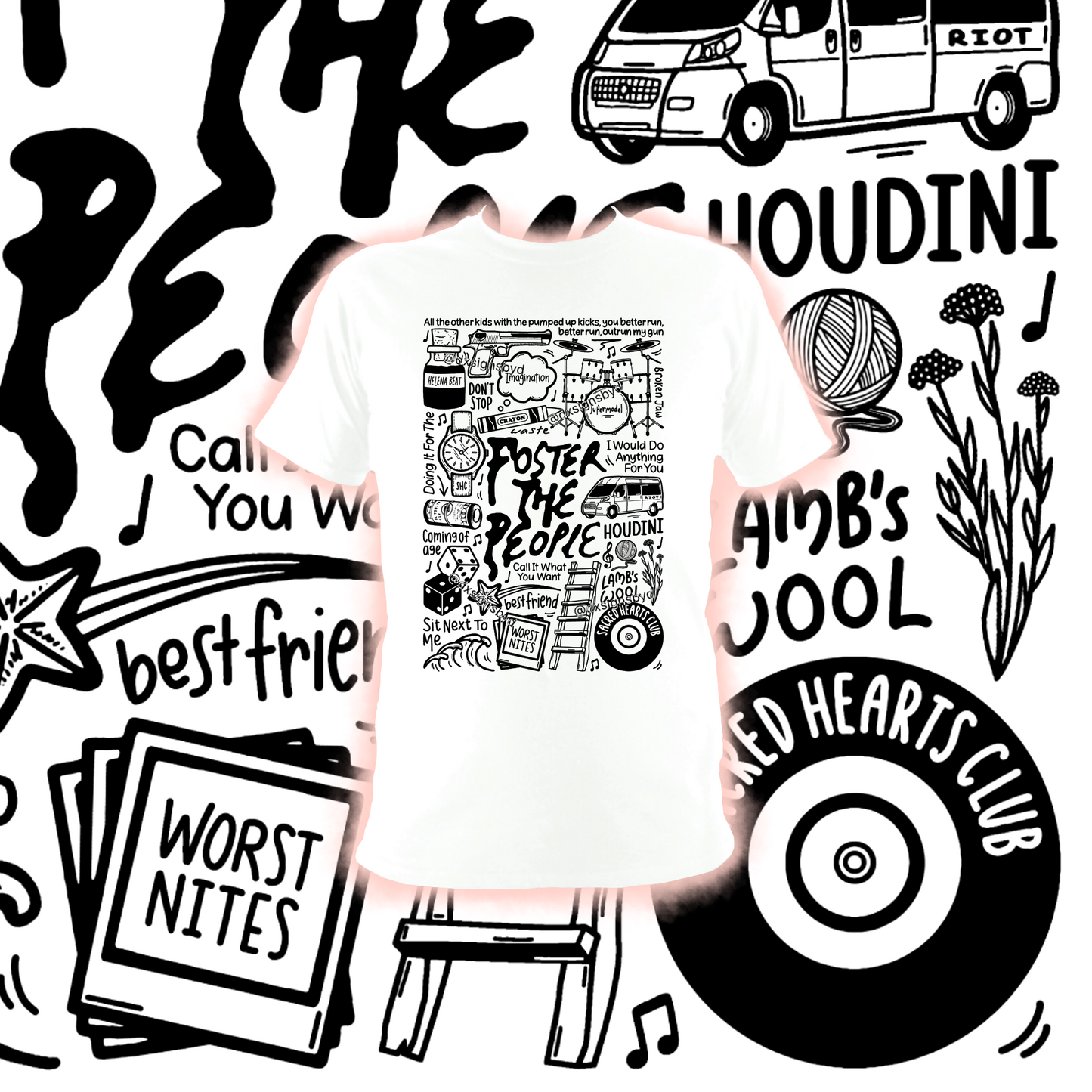 T-shirt Foster The People