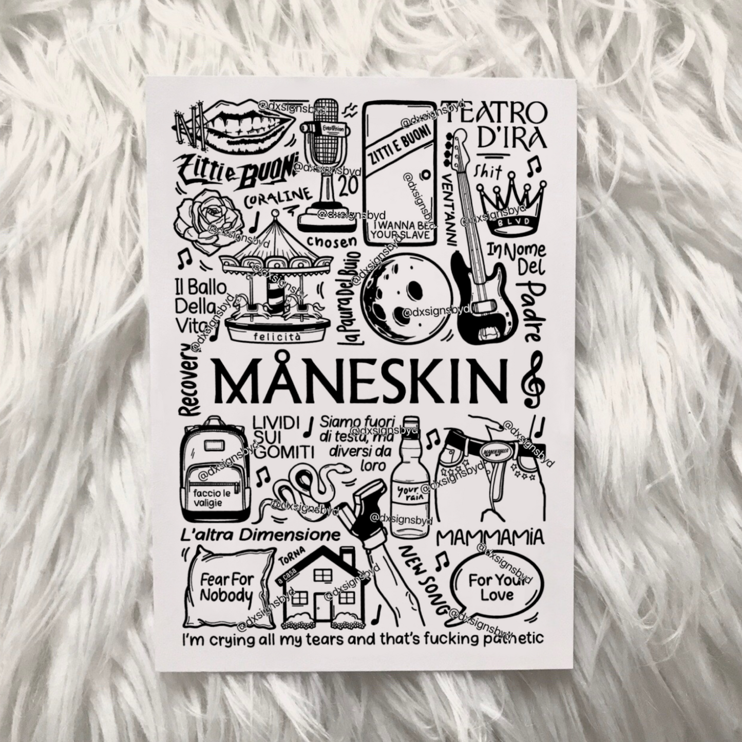 Imprimé Maneskin