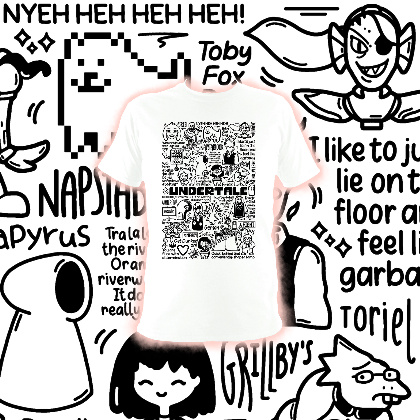 camiseta undertale