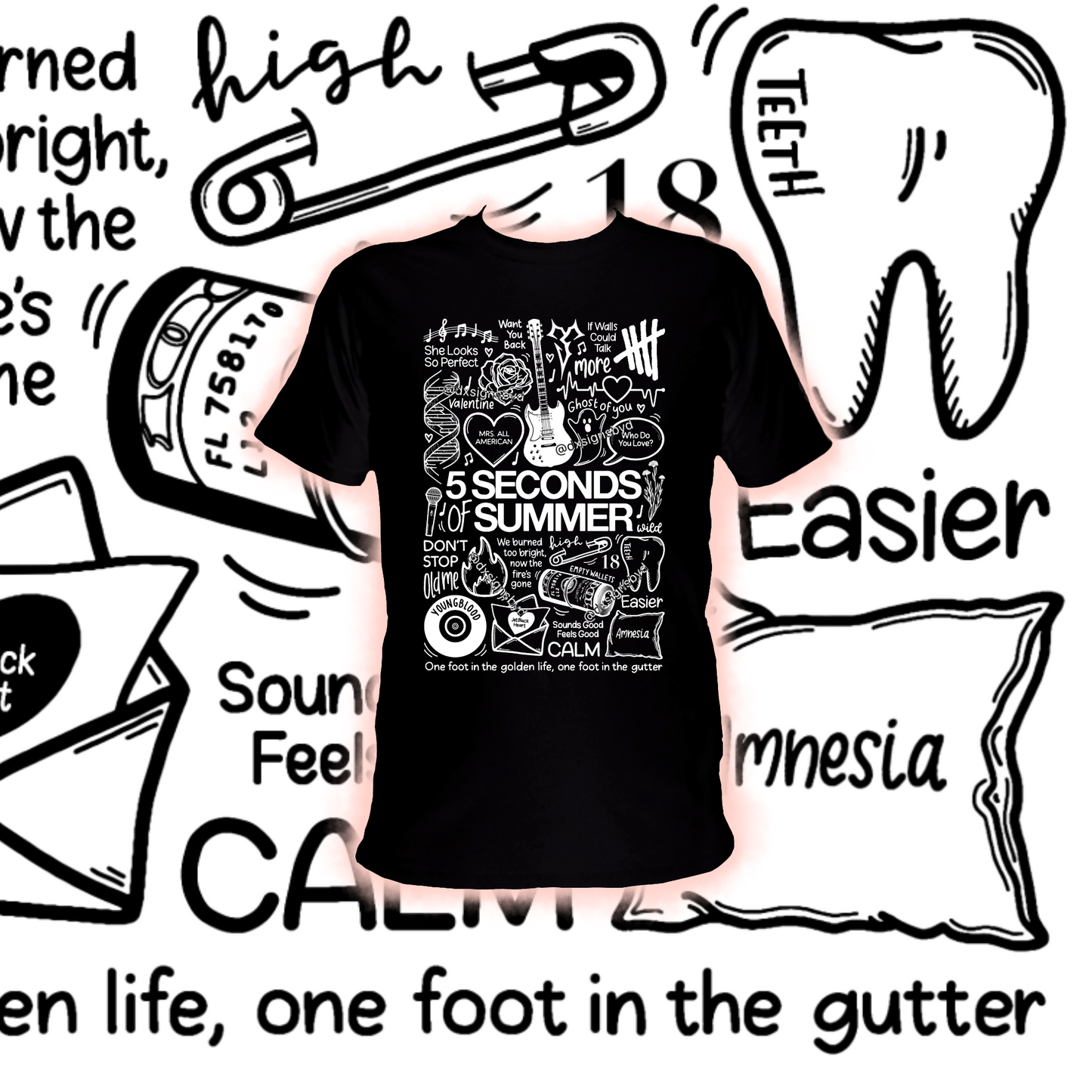 T-shirt 5 secondes d'été