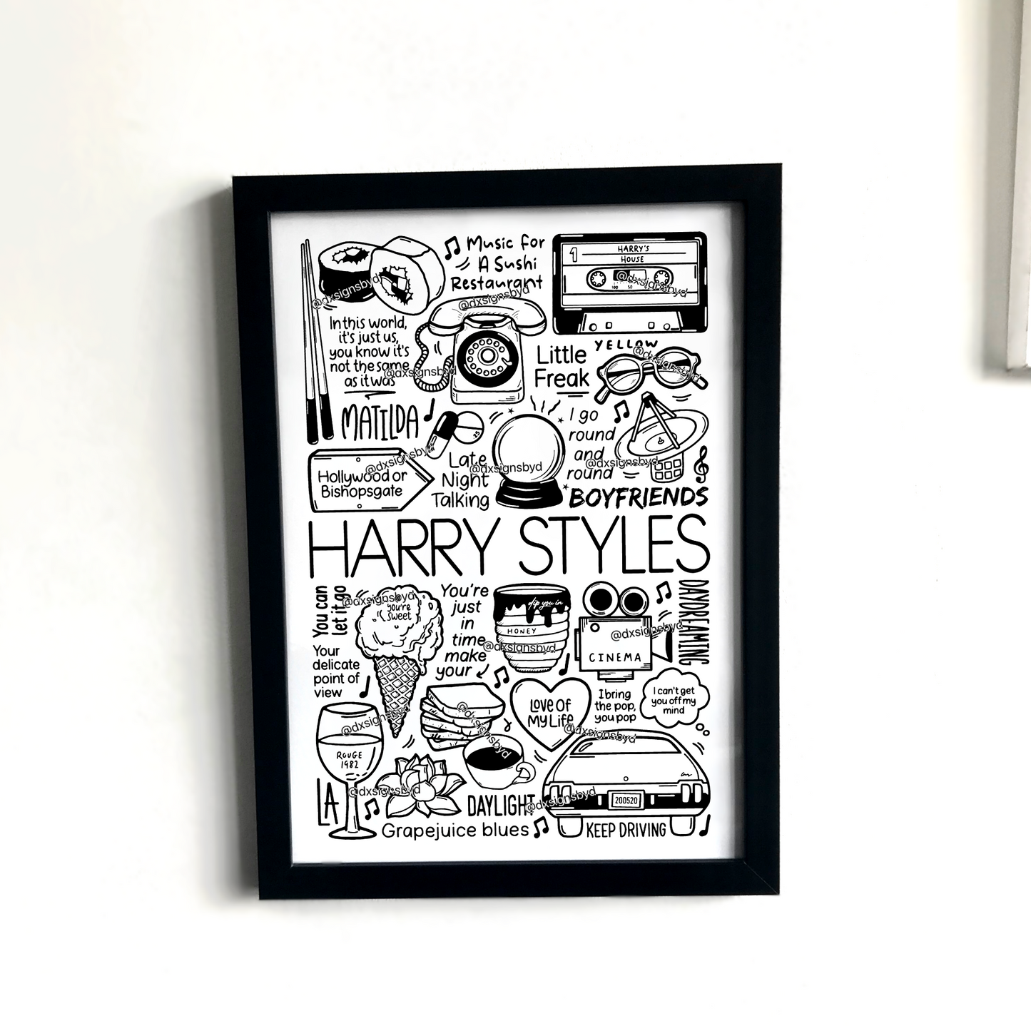 Impression de la maison de Harry Styles