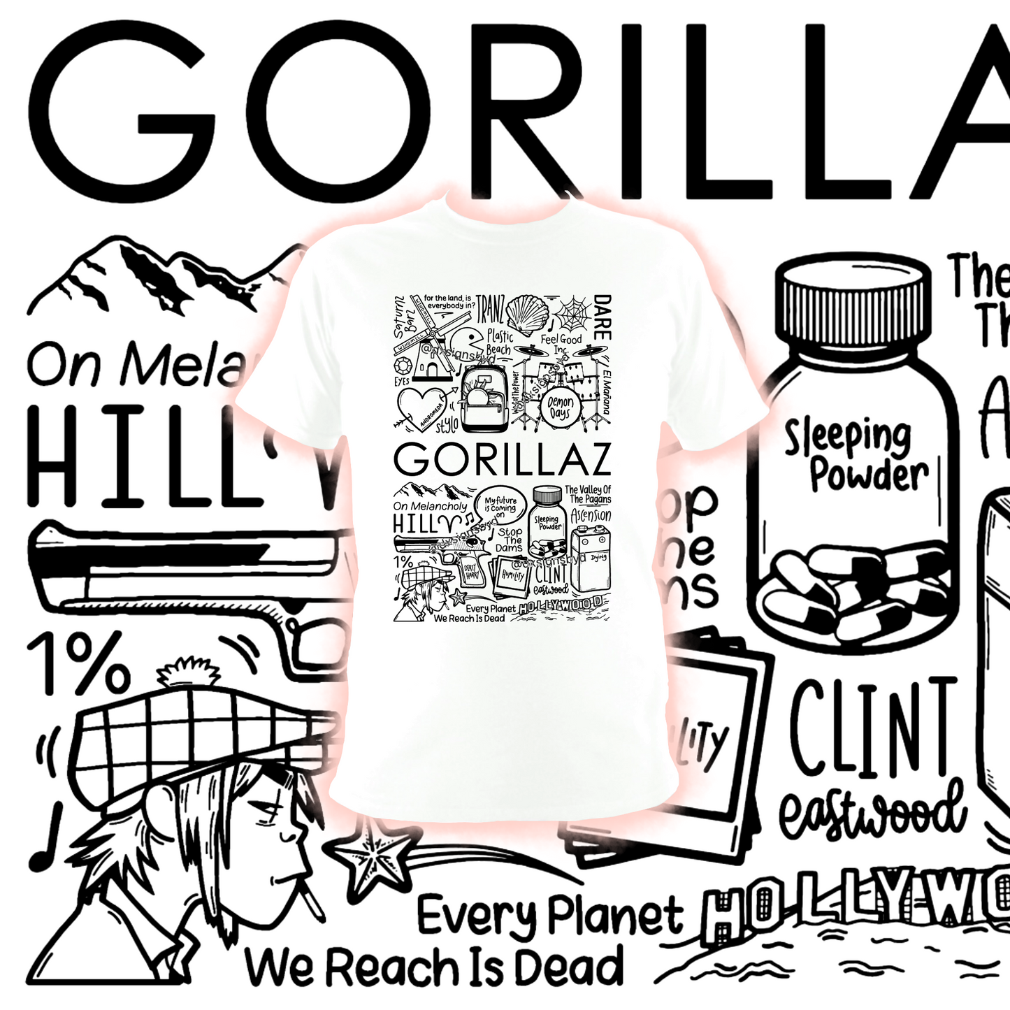 T-shirt Gorillaz