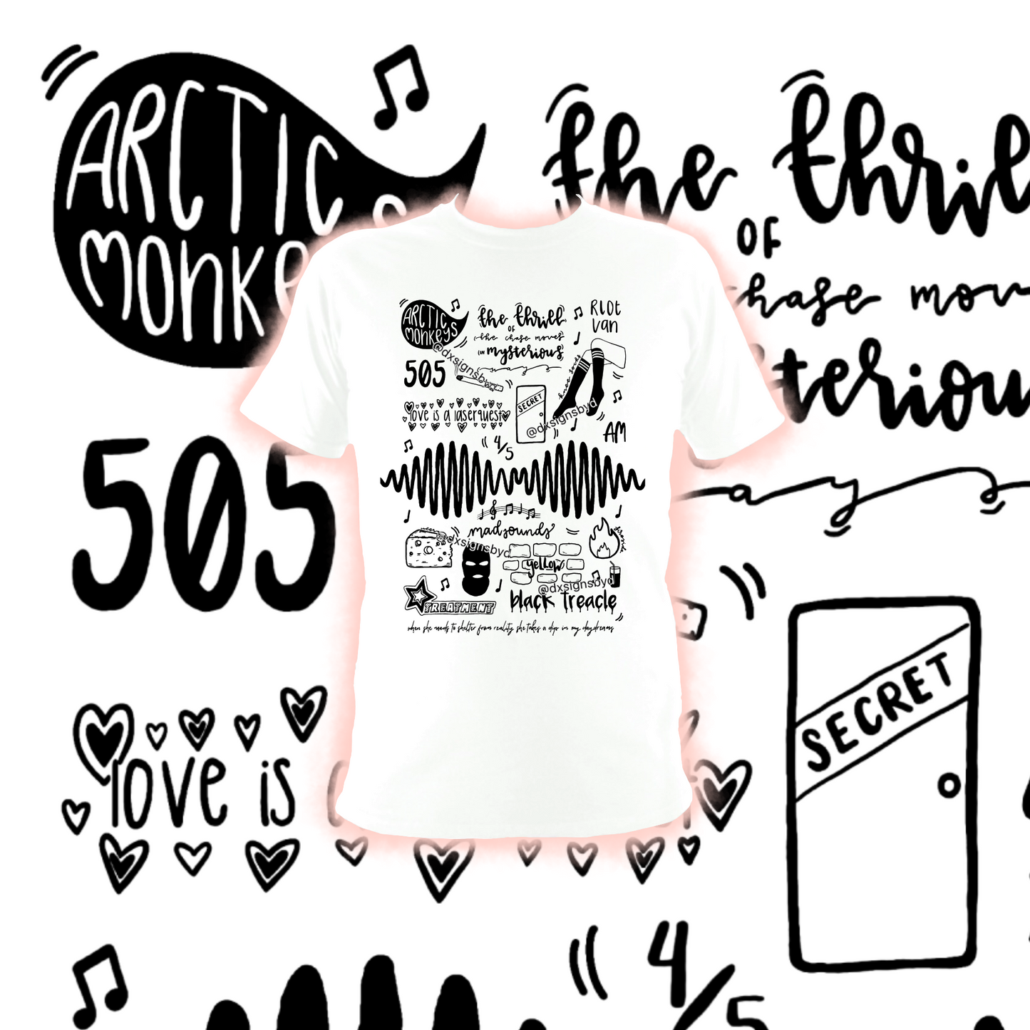 T-shirt des Arctic Monkeys