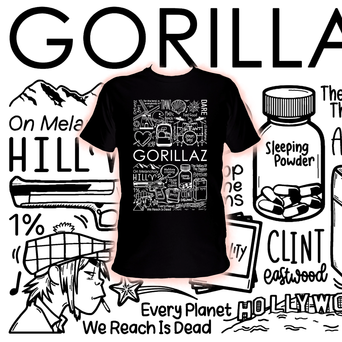 T-shirt Gorillaz